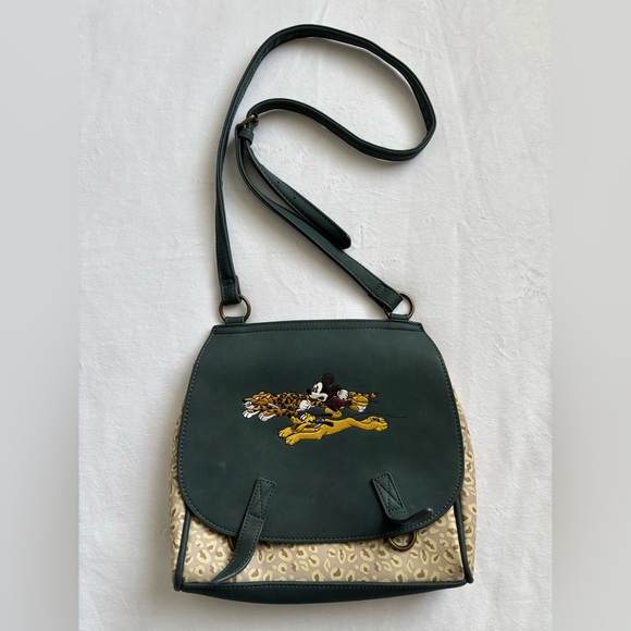 Loungefly Handbags - Loungefly Disney Mickey Pluto Leopard Crossbody Bag BoxLunch Exclusive